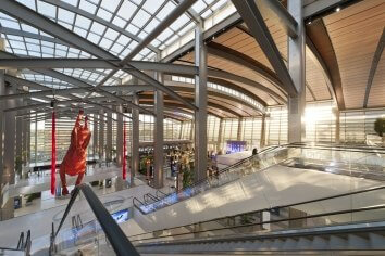 SMF Central Terminal B Interior View From Above