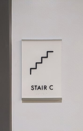 2401 Cedar Springs Signage_Interior Stair